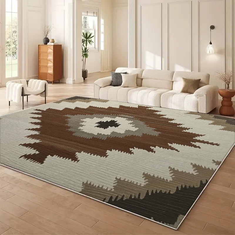 VIKAMA Moroccan Geometry Persian Style Area Rug For Living Room