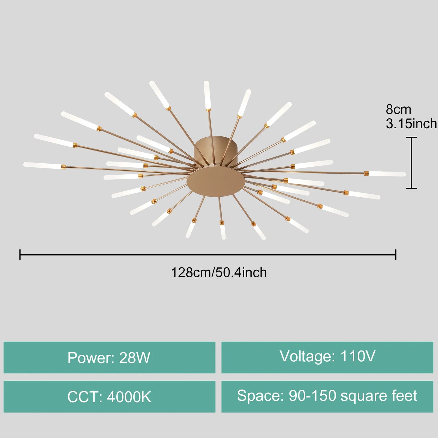 Modern LED Ceiling Light for Living Room and Bedroom