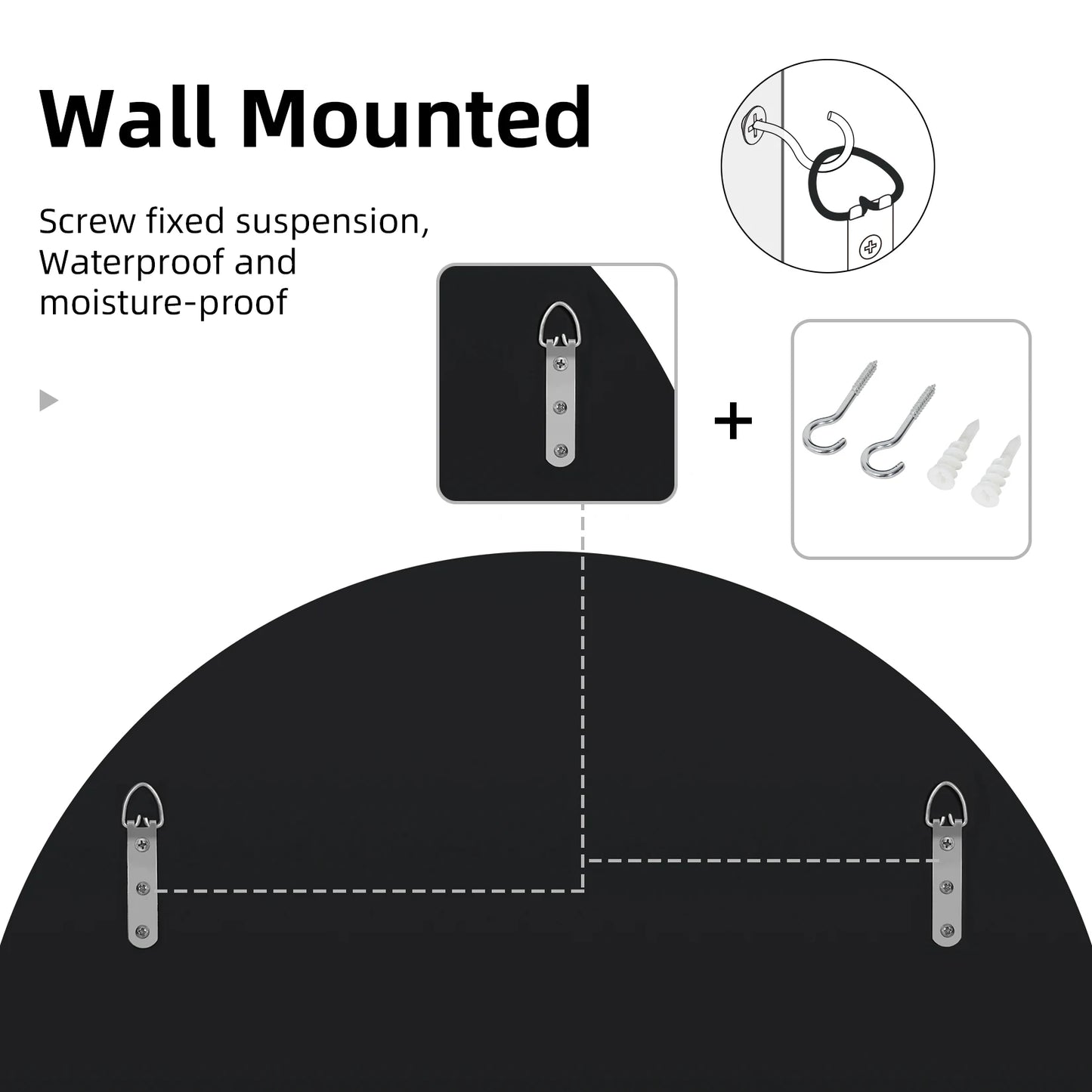 Round Starburst Wall Mirror Decorative Accent For Living Spaces