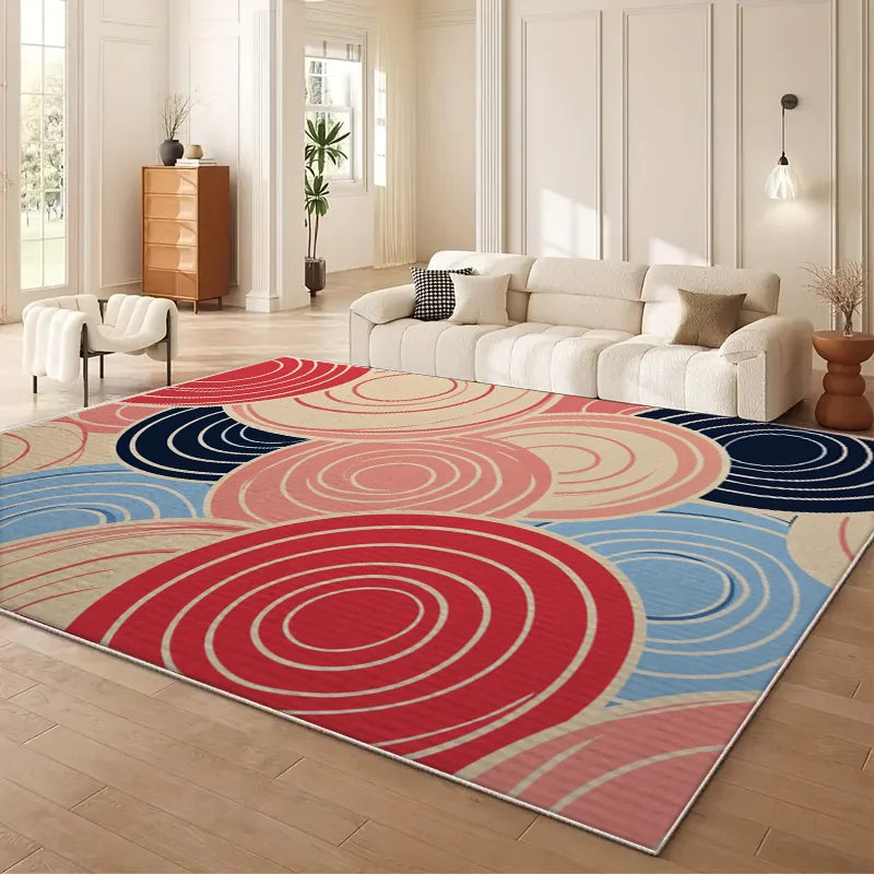VIKAMA Persian Style Floral Sofa Area Rug Modern Living Room
