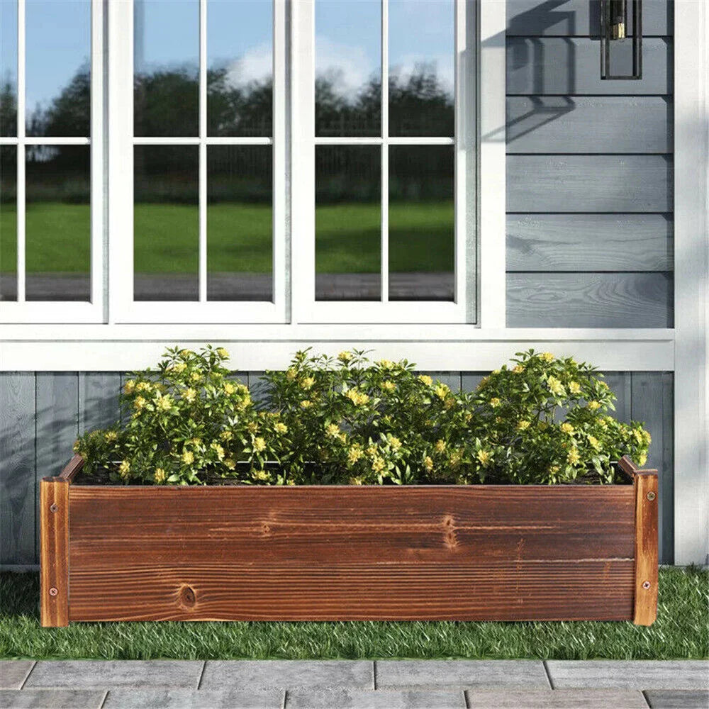 Garden Planter Box Pine Wood Raised Bed