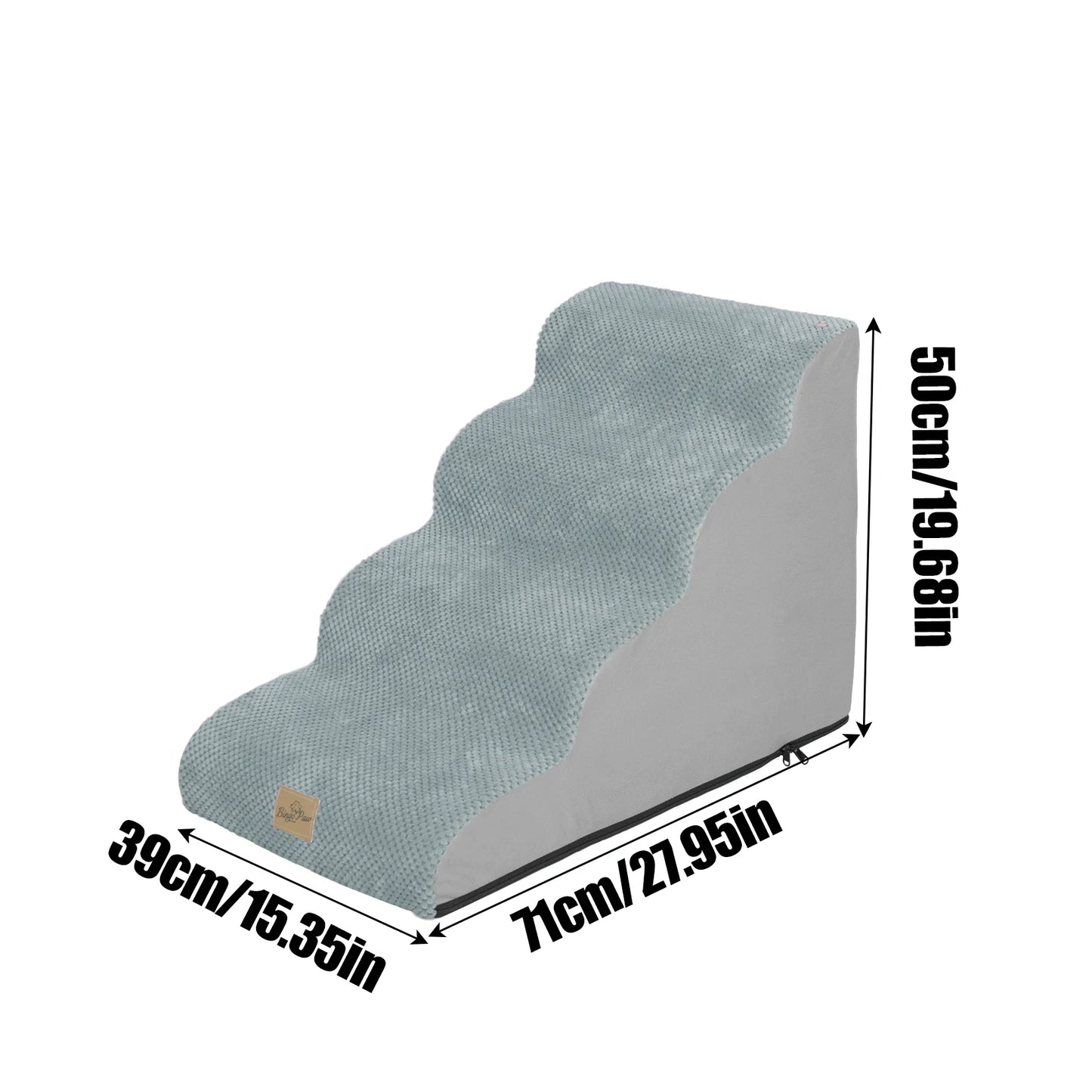 Pet Training Stairs With Removable Cover And Non Slip Surface