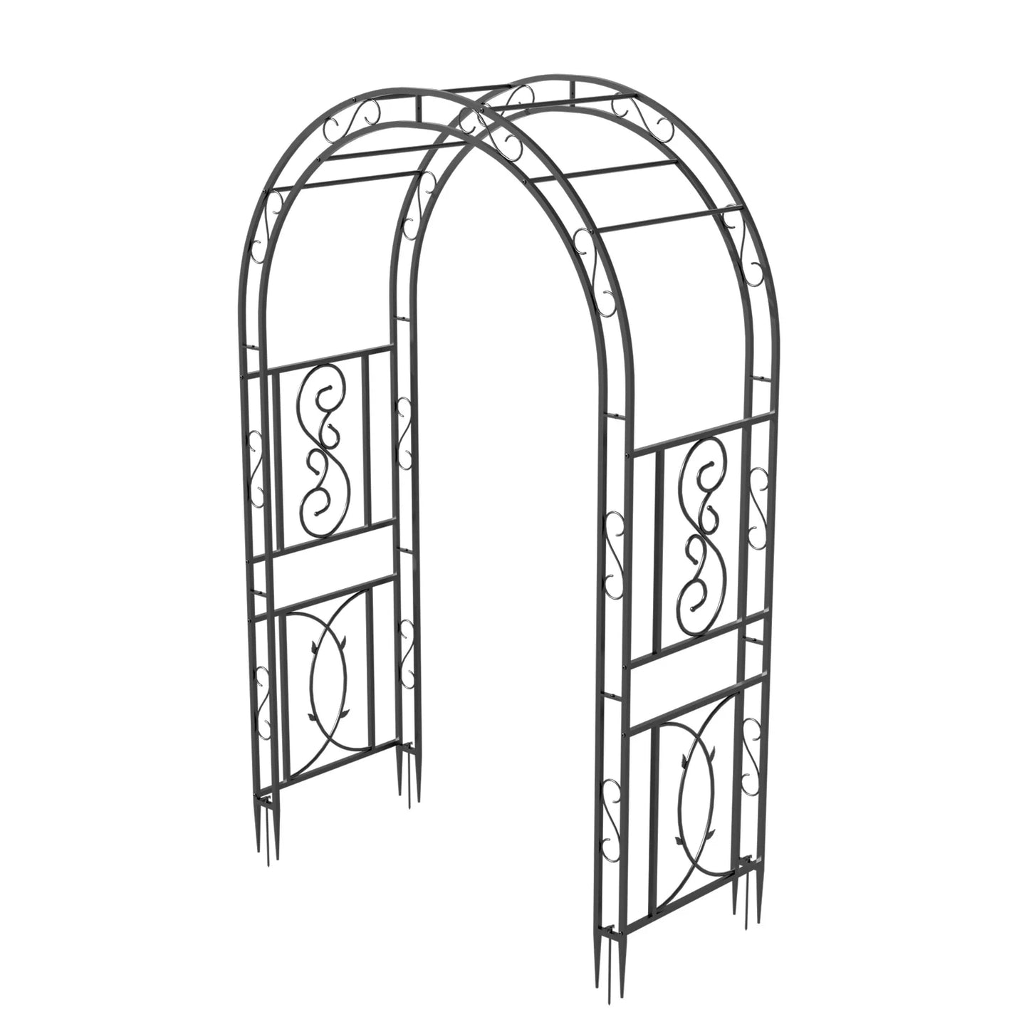 Heavy Duty Metal Garden Arbor Trellis Frame For Climbing Plants