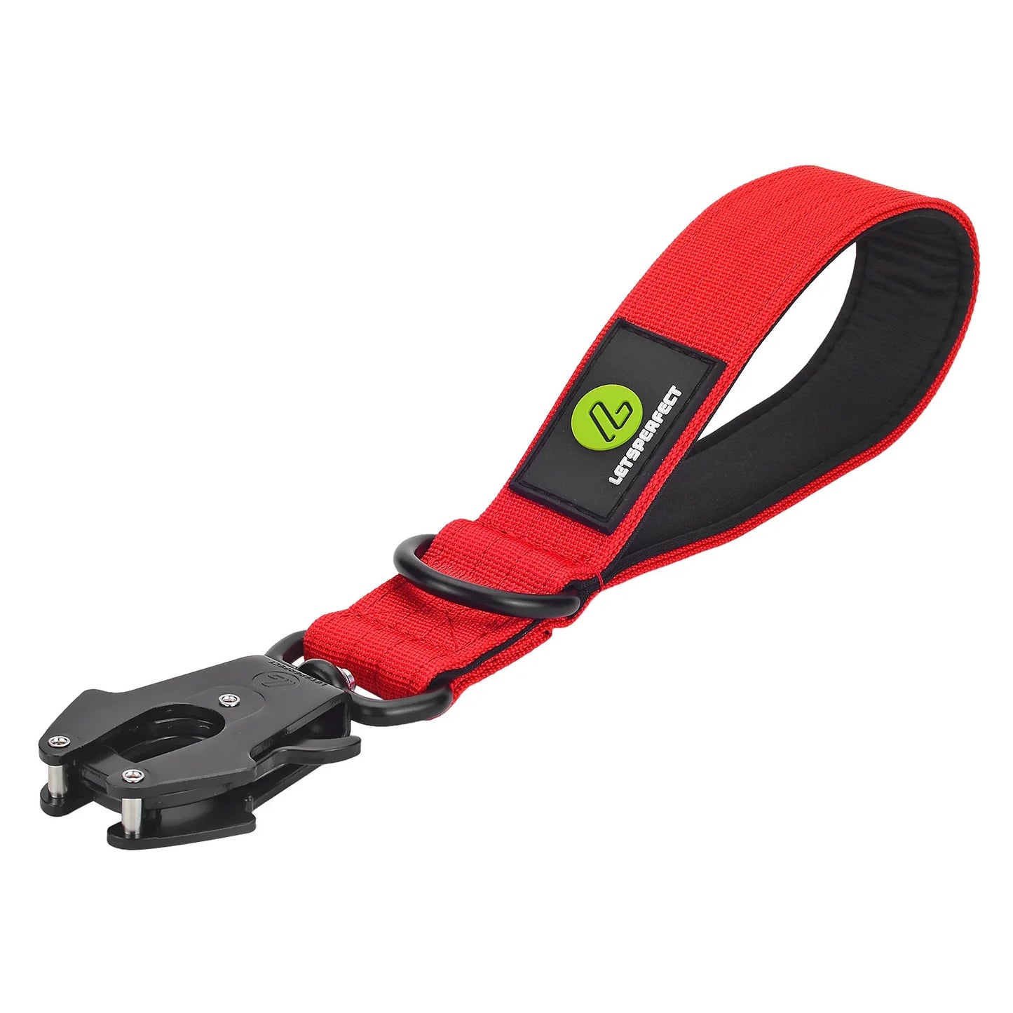 Short Traffic Dog Leash With Padded Handle And Reflective Nylon