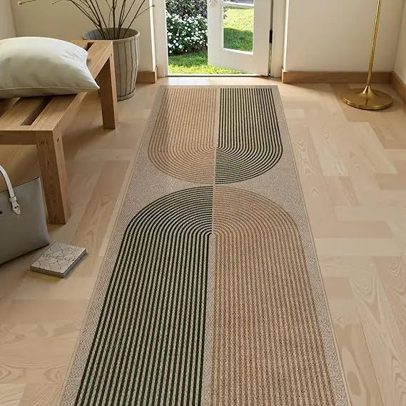Modern Jute Rug Hallway Runner Non Slip Indoor Outdoor Washable