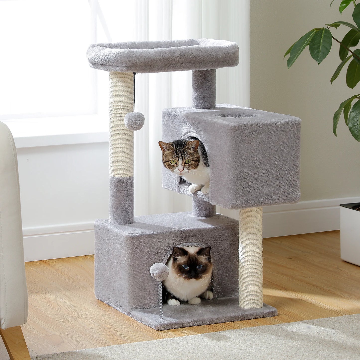PAWZ Road Multi Level Cat Tree Tower With Scratching Posts