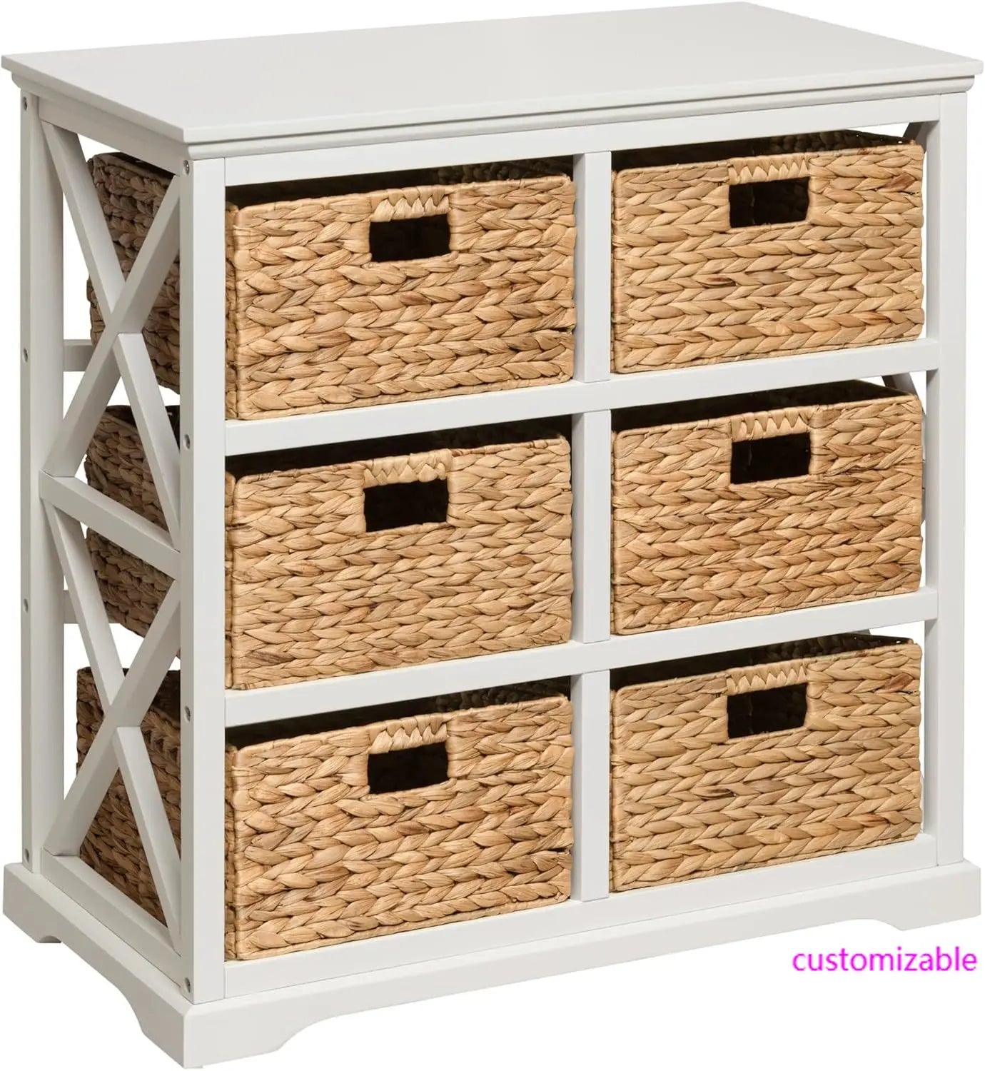 XMSJ Hampton Meadows 3 Tier X-Side End Storage Cabinet