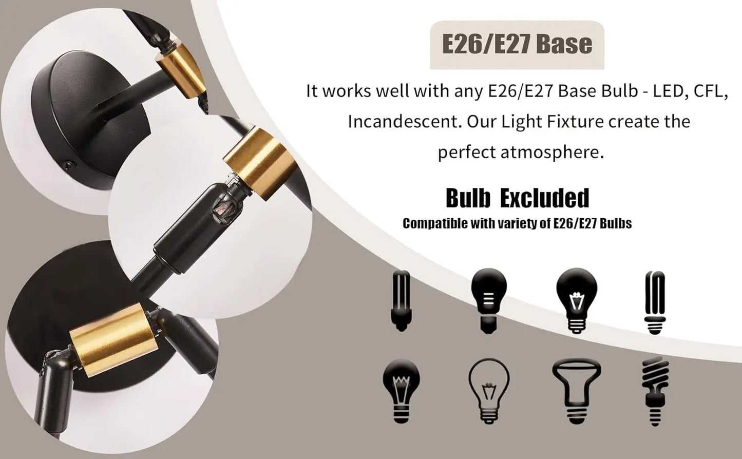 XIHOME Black Two Lights LED Wall Light Up Down Adjustable Rustic Sconce