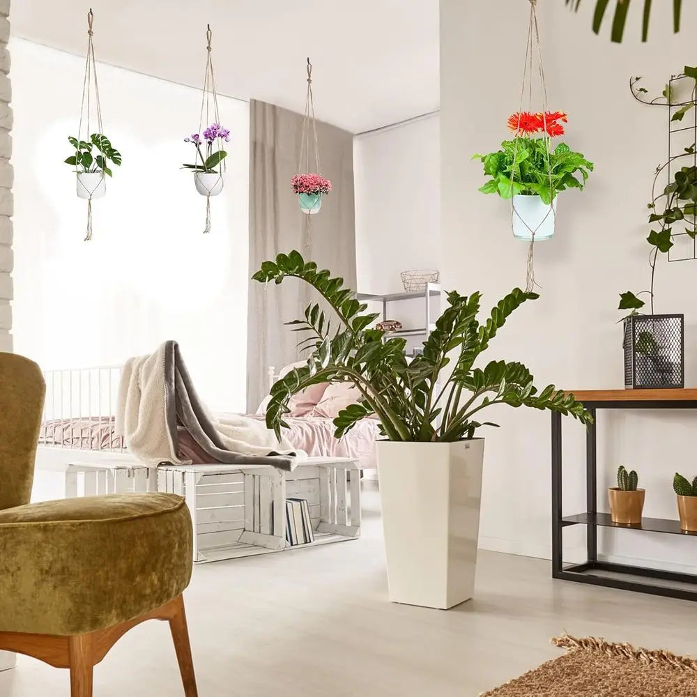 Jute Plant Hangers 10 Pack For Indoor And Outdoor Plants