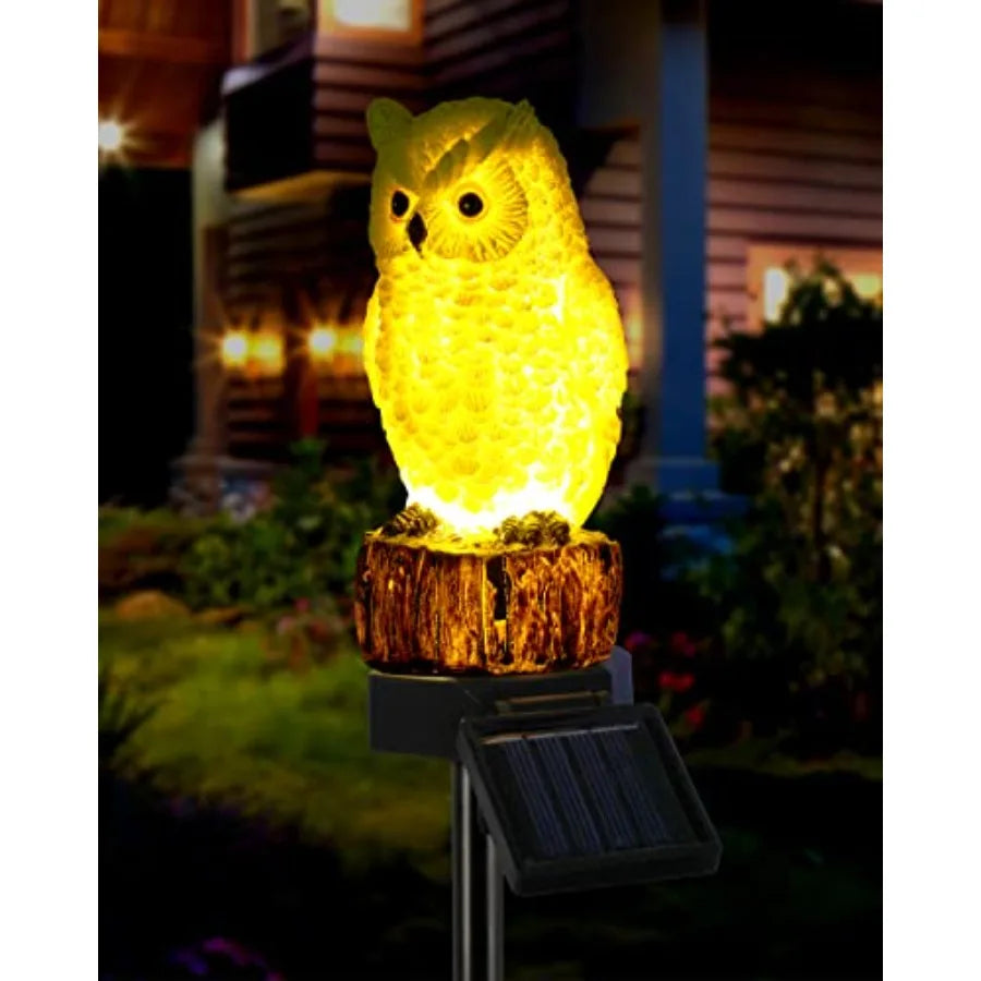 Solar Decorative Garden Stake Lights Waterproof Animal Figurine for Pathway