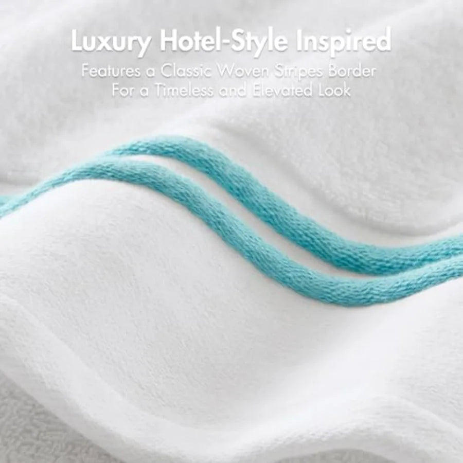 Six-Piece Cotton Bath Towel Set 600 GSM Quick Dry Hotel