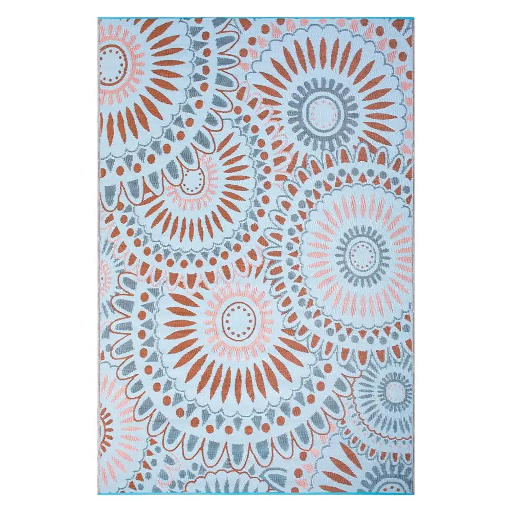 Dixsg Reversible Outdoor Indoor Plastic Straw Rug Mat