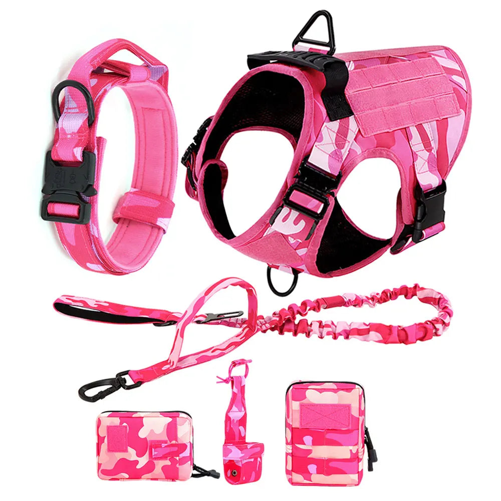 Petravel Military Camouflage Dog Harness Adjustable Vest