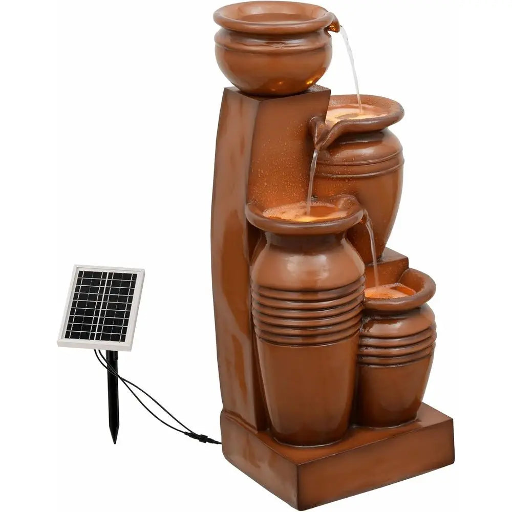 Teamson US Inc 4 Tier Cascading Water Fountain Outdoor
