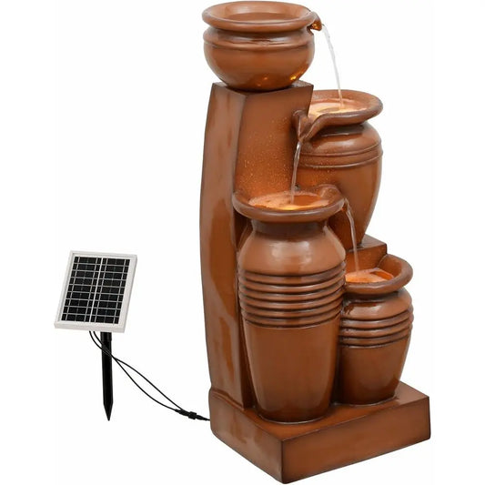 Teamson US Inc 4 Tier Cascading Water Fountain Outdoor
