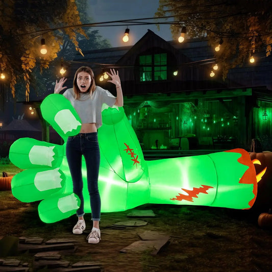 Joyfy Giant Zombie Arm Outdoor Halloween Inflatable Yard Decoration