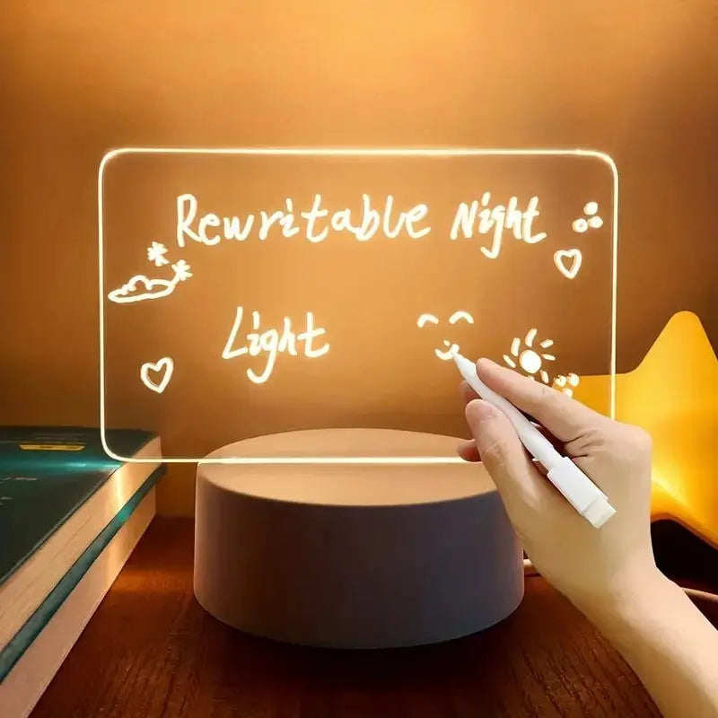 Led Luminous Message Board USB Light Desk Lamp Creative Gift