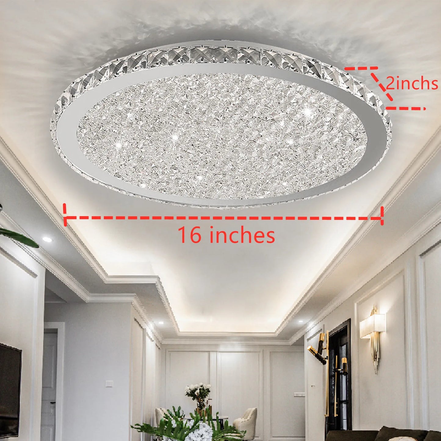 LOYALHEARTDY Modern Crystal Ceiling Light Pendant Lamp Led Chandelier Raindrop