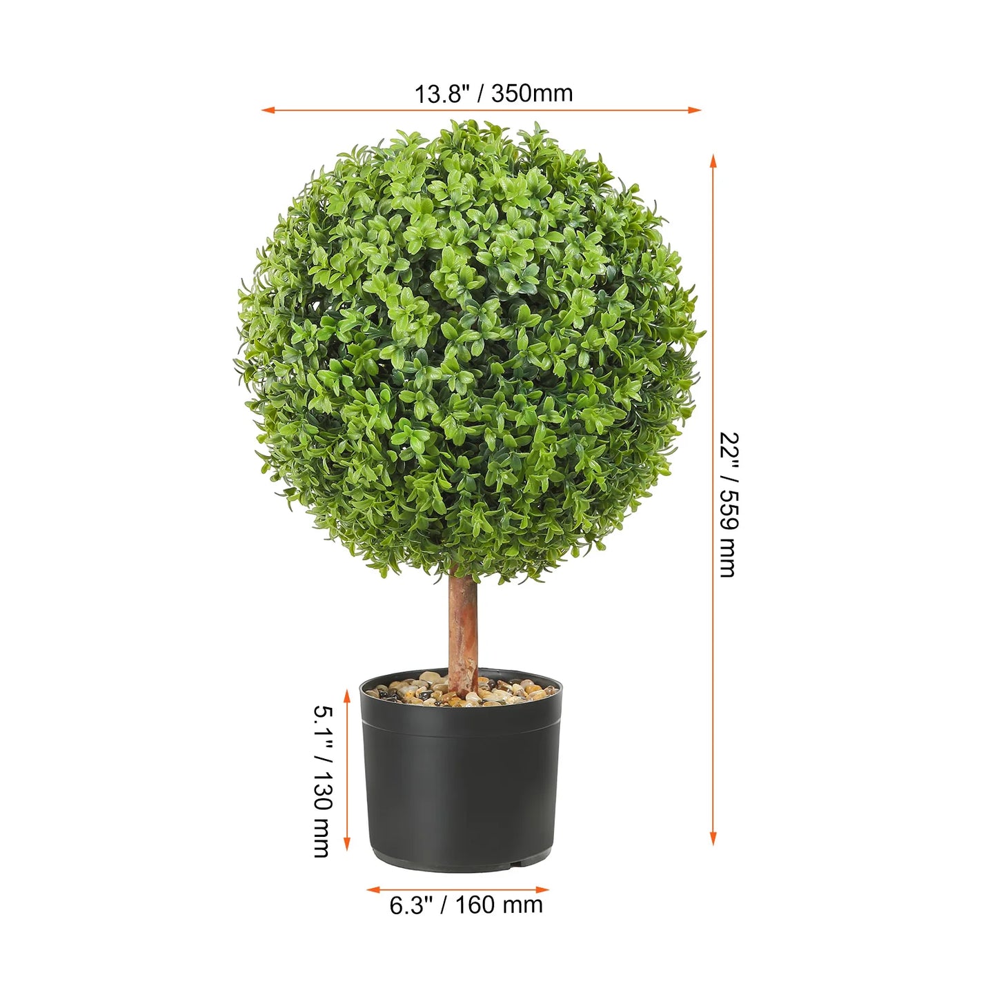 Artificial Boxwood Spiral Topiary Tree For Outdoor Weather Resistant Decor