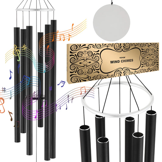 SucceBuy Deep Tone Wind Chimes Patio Porch Memorial For Garden