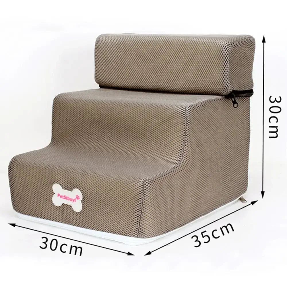 3 Step Detachable Dog Stairs Non Slip Ramp For Pets