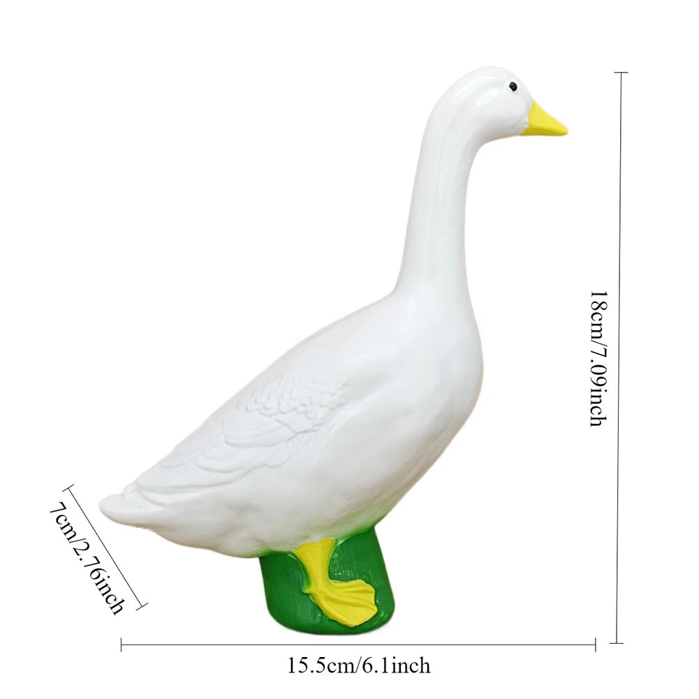 Resin Goose Statue For Home Garden Decor Yard Ornament