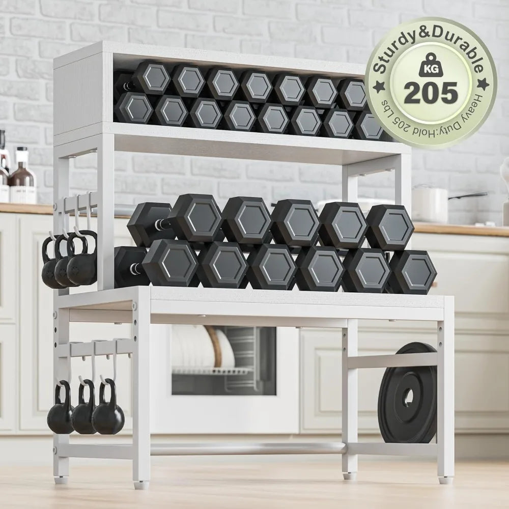 XMSJ Microwave Stand Four Tier Heavy Duty Adjustable Shelf