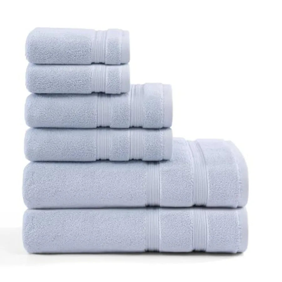 Bathroom Towel Set Ultra Soft Quick Dry Plush Cotton