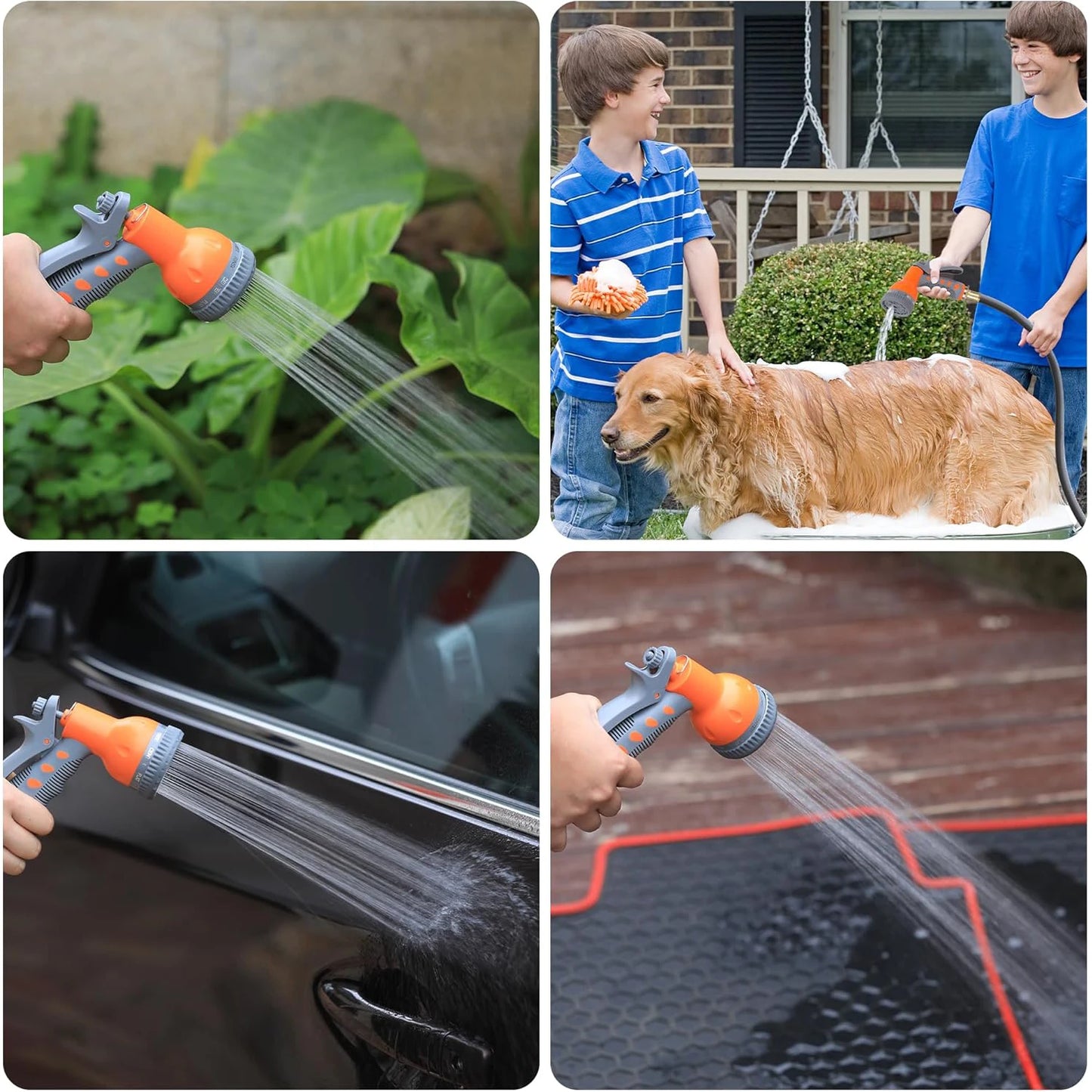 TWISTER.CK Retractable Garden Hose Reel With 9-Function Sprayer