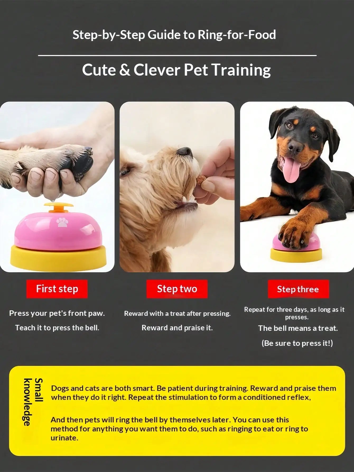 1 Set Pet Training Bells For Potty Training And Communication