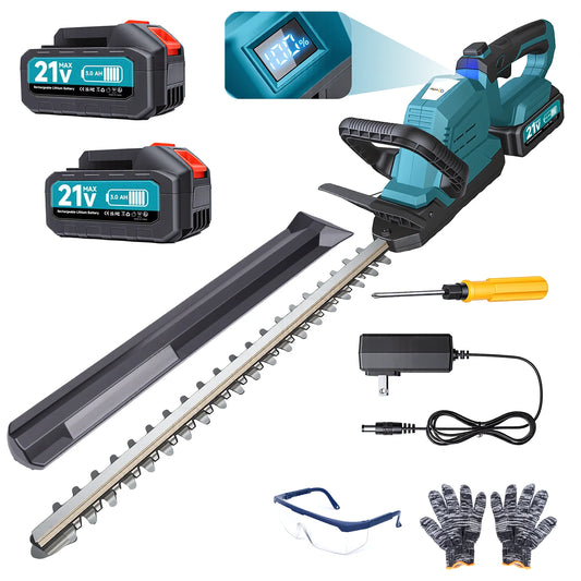 XYSD Cordless Hedge Trimmer With Battery And 180 Degree Rotatable Head