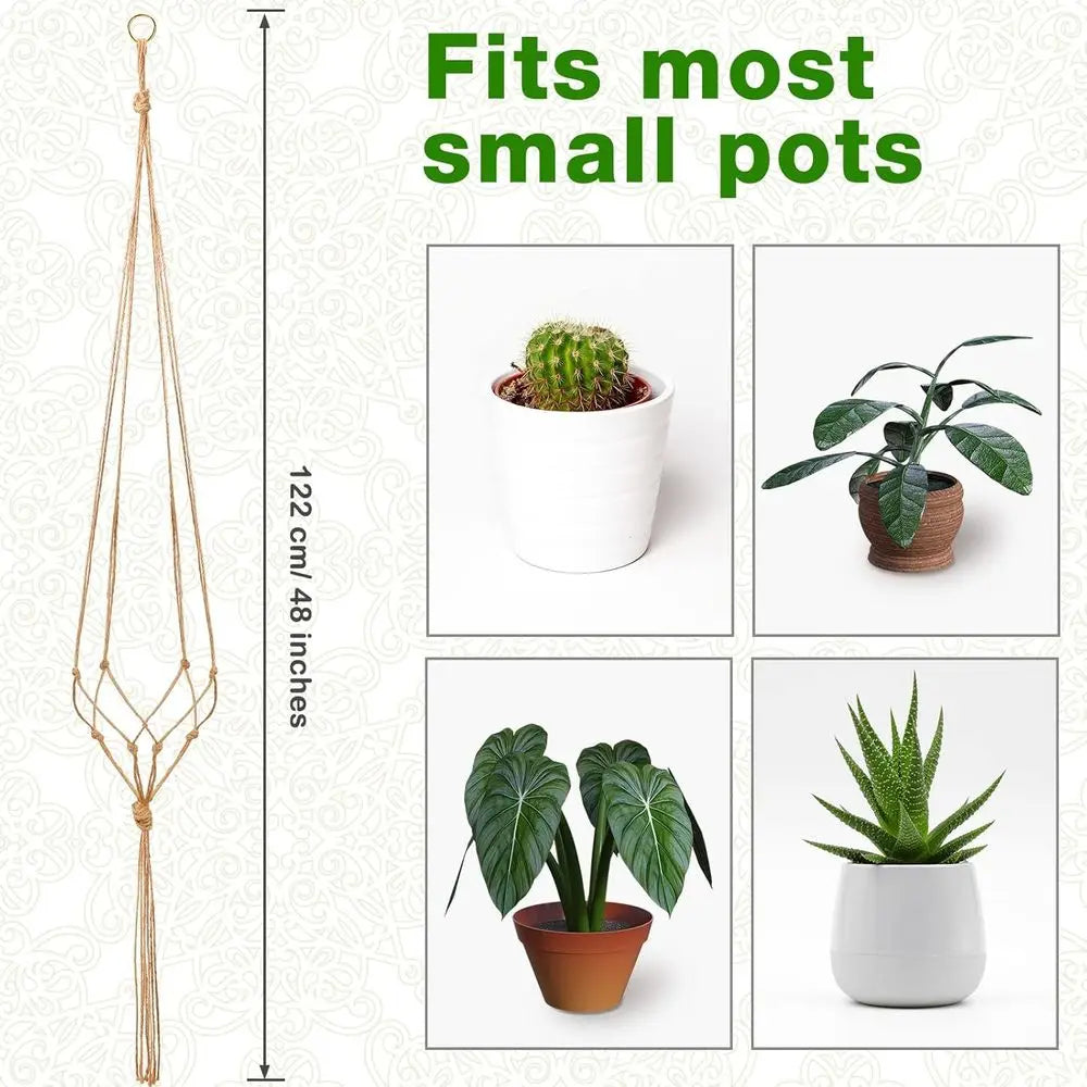 20-Pack Jute Plant Hangers For Indoor And Outdoor Garden Decor