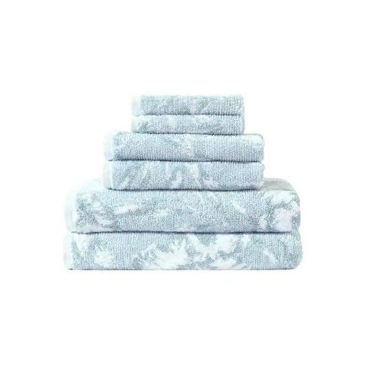 100 Cotton Bath Towels Set Soft Absorbent Yarn Dyed