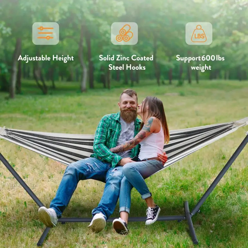 Gyroor Adjustable Stand Hammock 600 Lb Capacity With Storage Bag