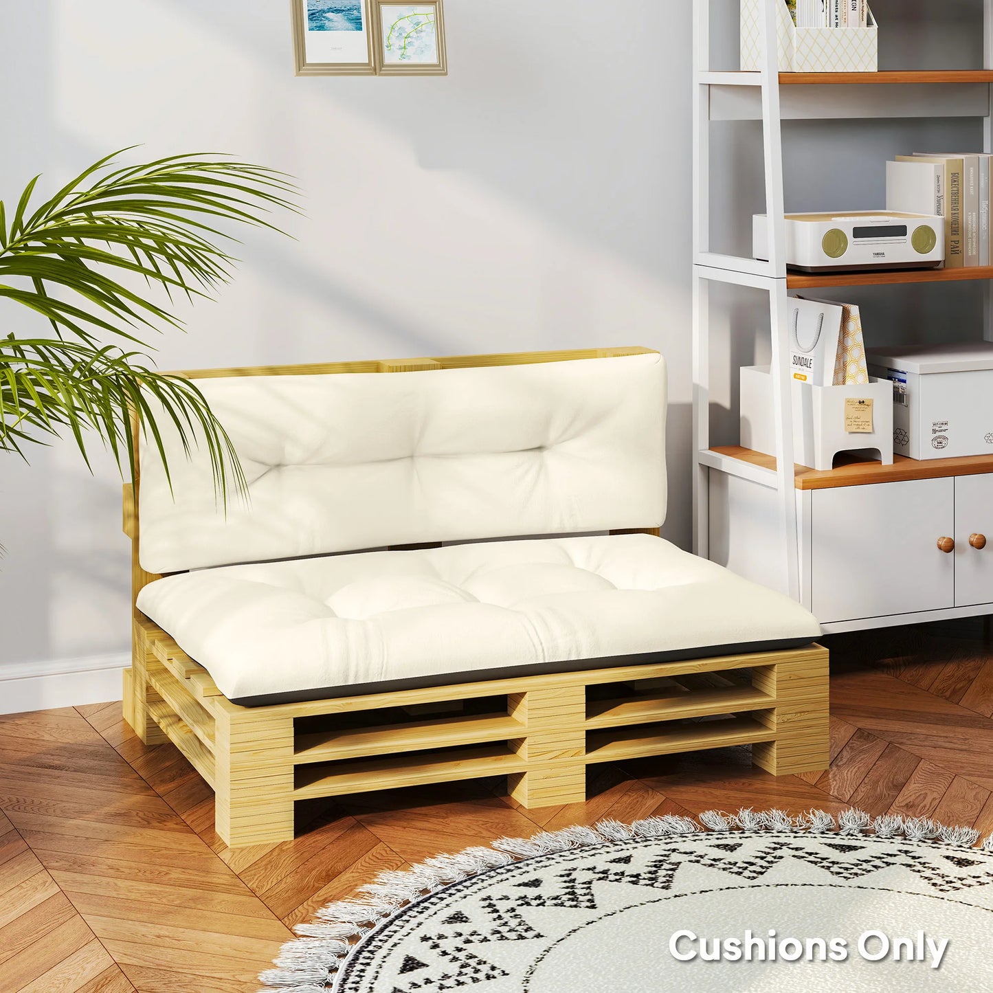 Two Seat Pallet Cushions For Outdoor Patio Sofa Furniture