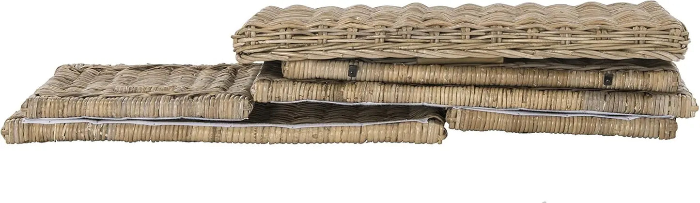 XMSJ HPM9002B Elijah Wicker Storage Trunk Collapsible