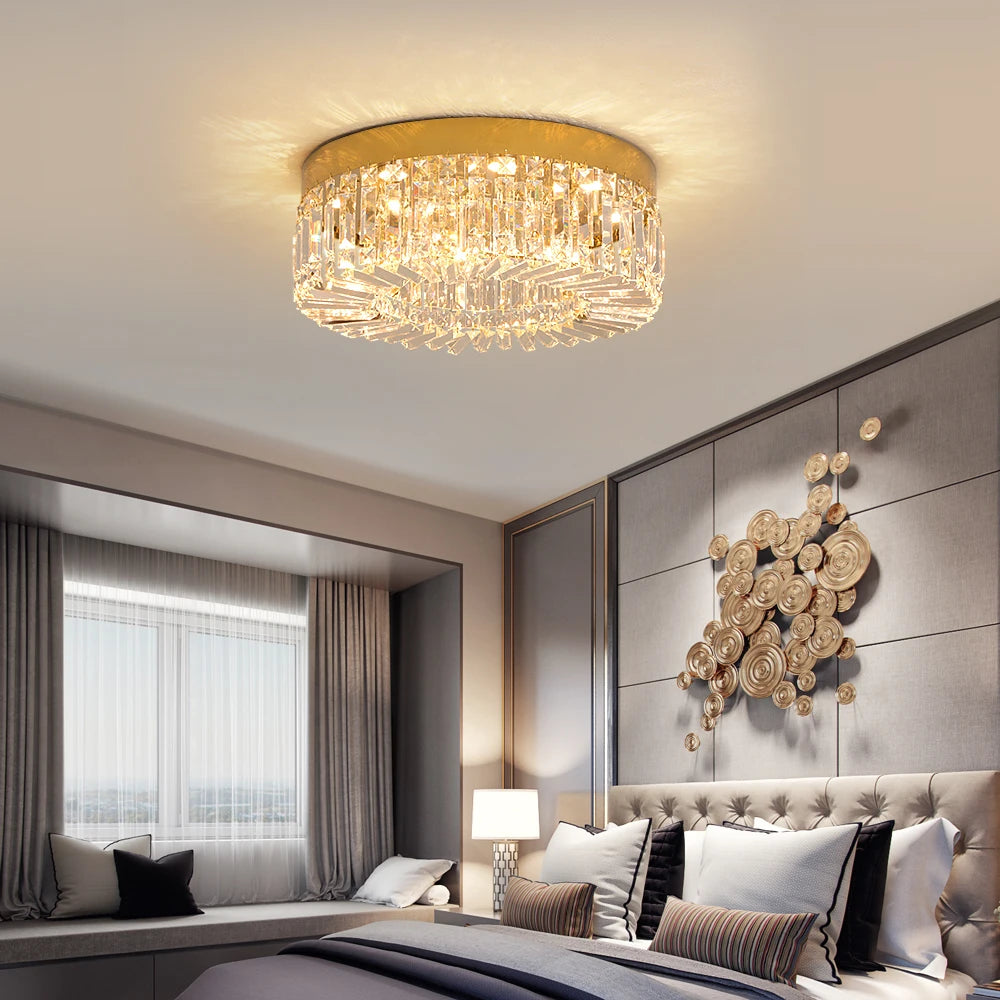 VETRULUS Crystal LED Ceiling Chandelier for Modern Home Lighting