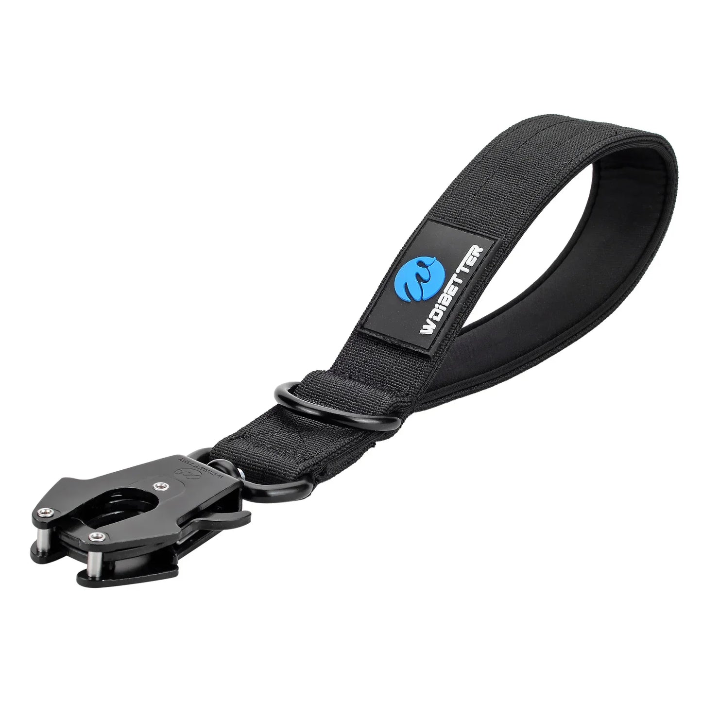 Short Traffic Dog Leash With Padded Handle And Reflective Nylon