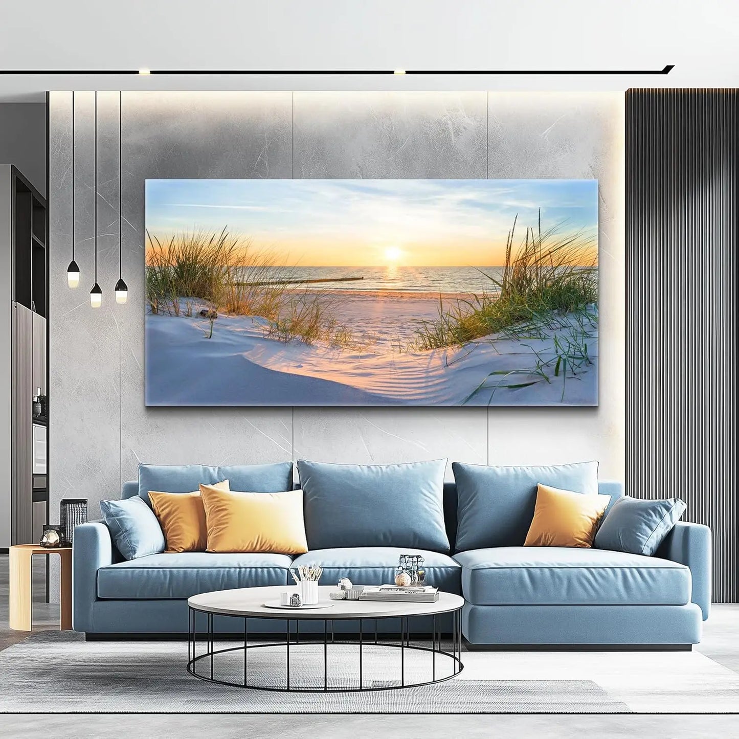 Ocean Landscape Canvas Wall Art Framed Decor