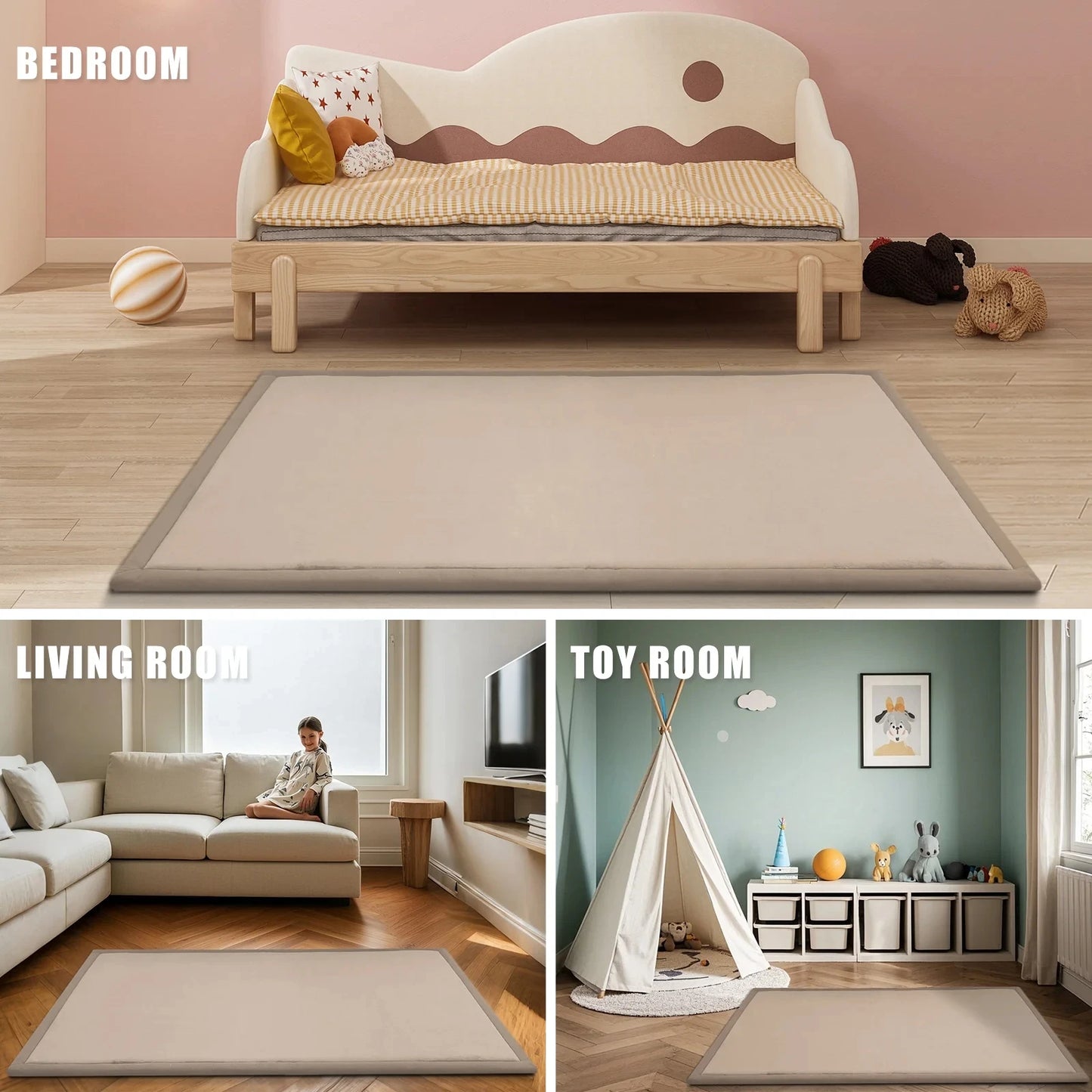 PaPaMat Baby Play Mat Tatami Style Non Slip Rug Mat