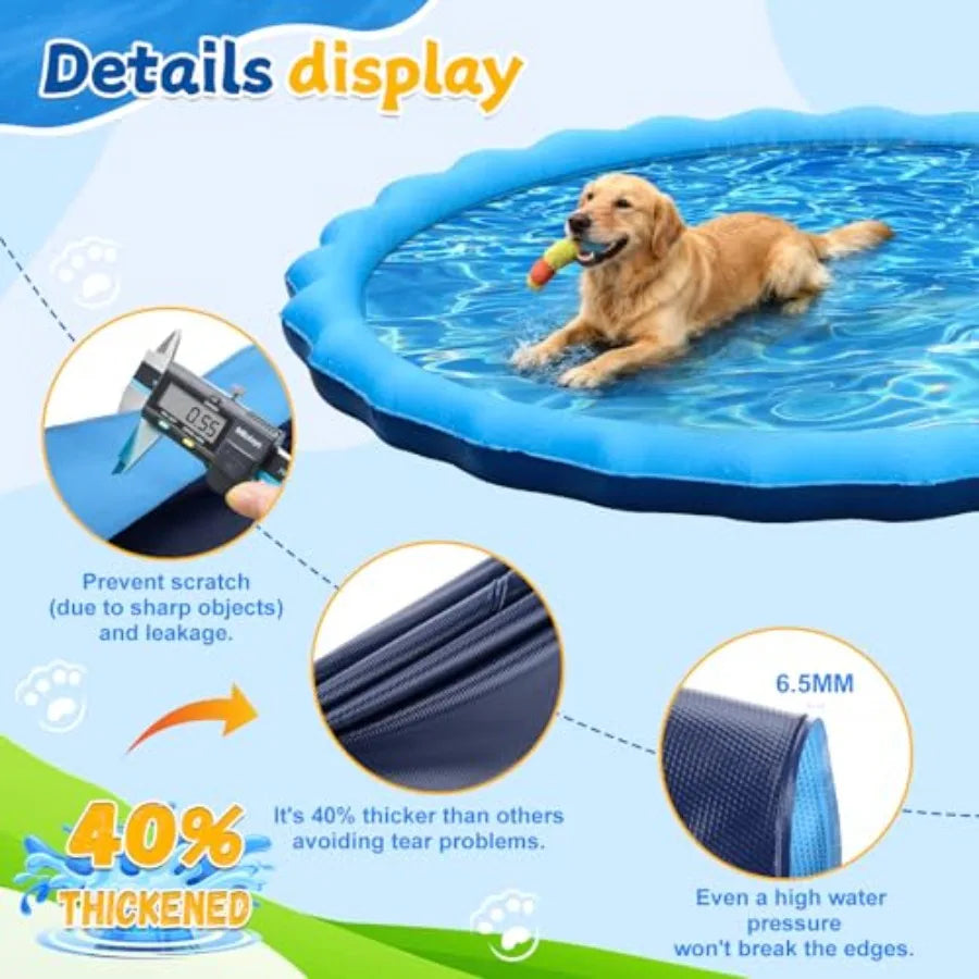 Splash Pad Sprinkler For Kids And Dogs Outdoor Water Play