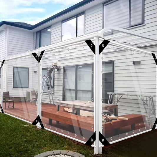 Heavy Duty Waterproof PVC Tarpaulin With Eyelets For Shelter Cover