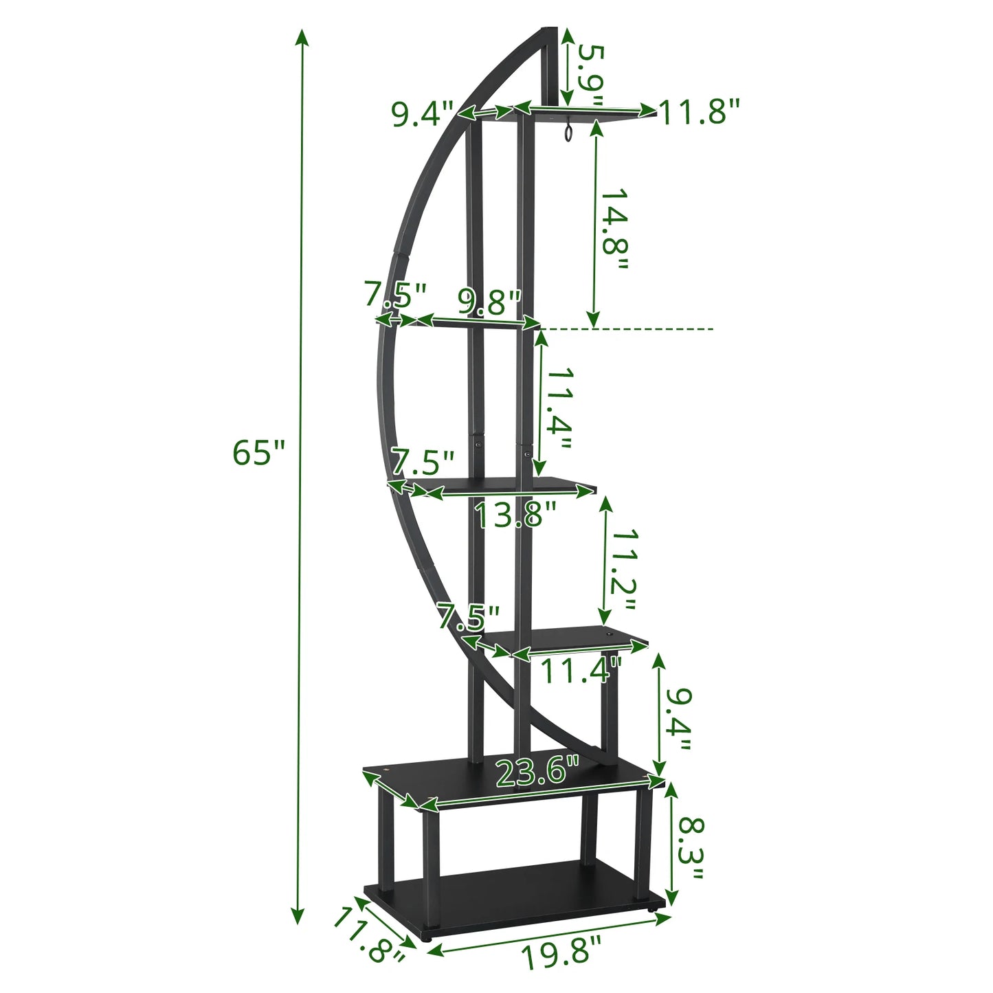 Artisasset Multilevel Iron Plant Stand For Garden Balcony Patio
