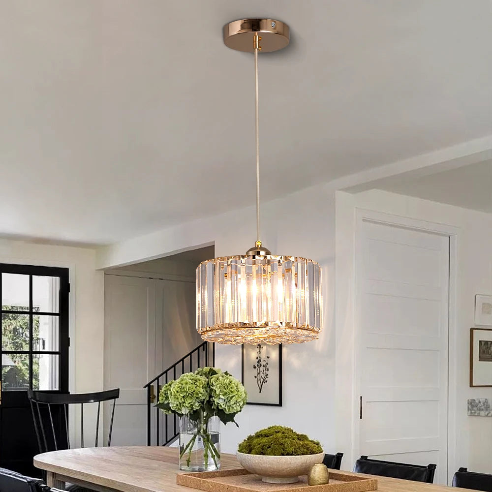 GreeLustr Modern Pendant Light Crystal Chandelier For Home Decor