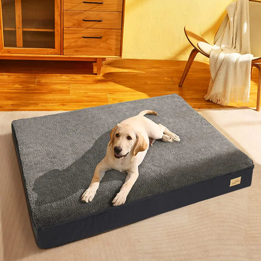 Dog Bed Orthopedic Memory Foam With Washable Cover Waterproof