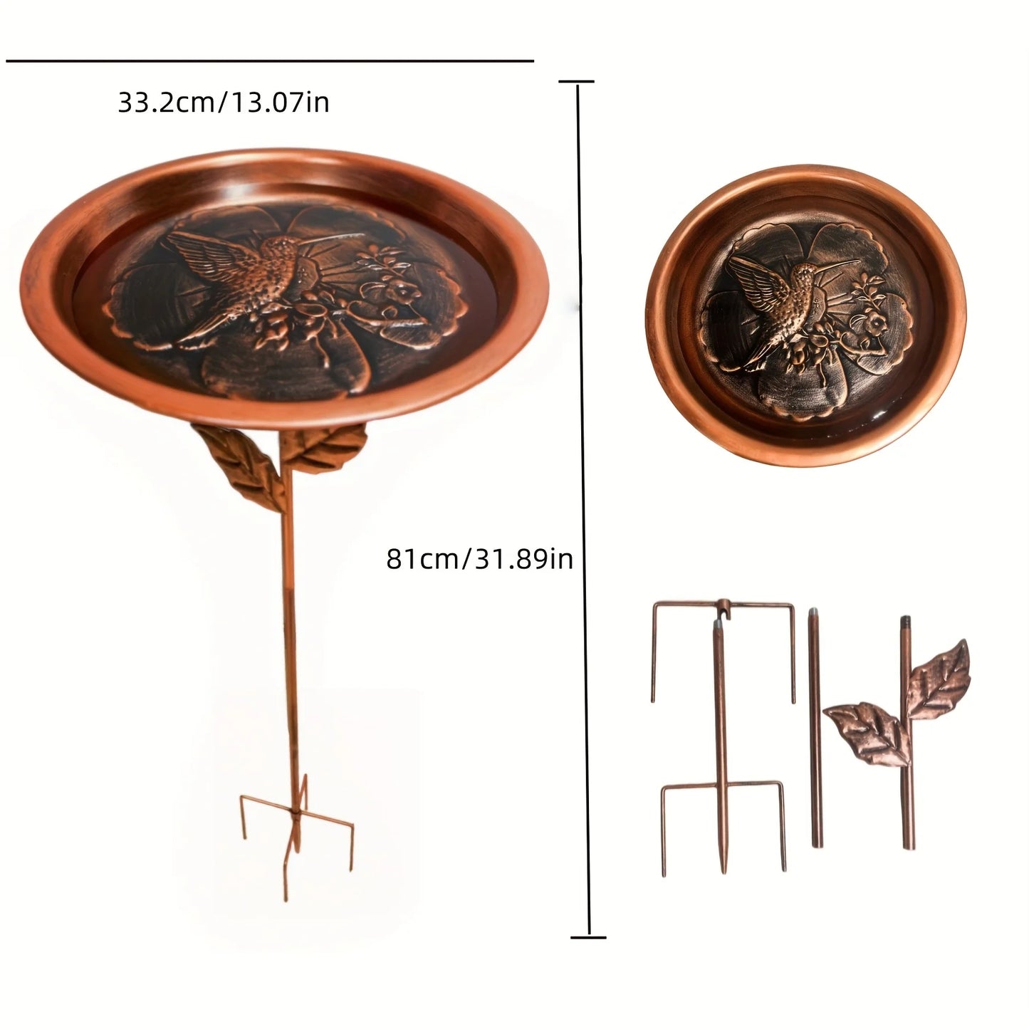 Rustproof Vintage Iron Bird Feeder Waterer For Outdoor Birds