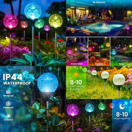 Decorative Solar Garden Lights for Outdoor Yard and Patio Decorations