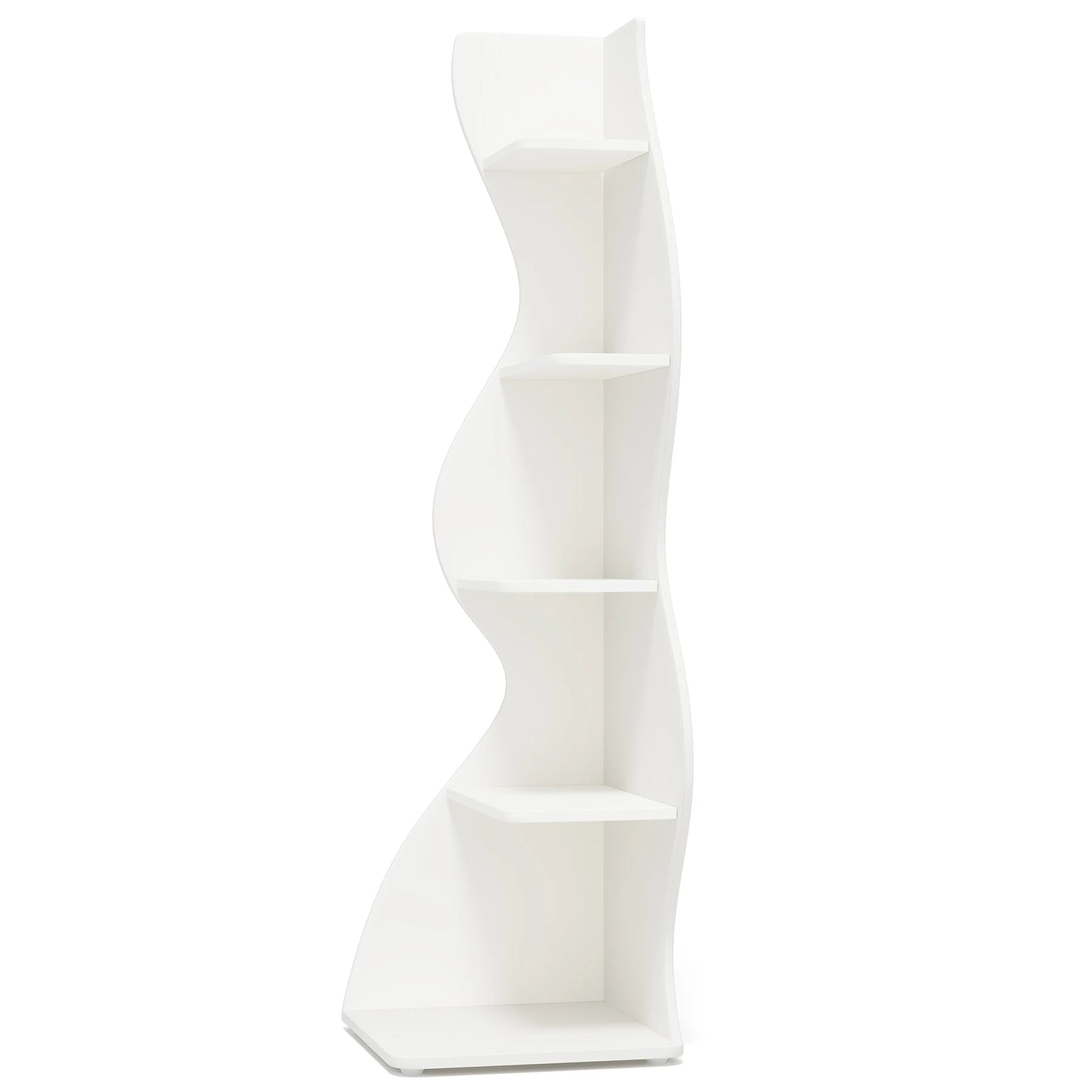 Tribesigns 5-Tier Corner Shelf Modern Wall Bookcase Storage Rack