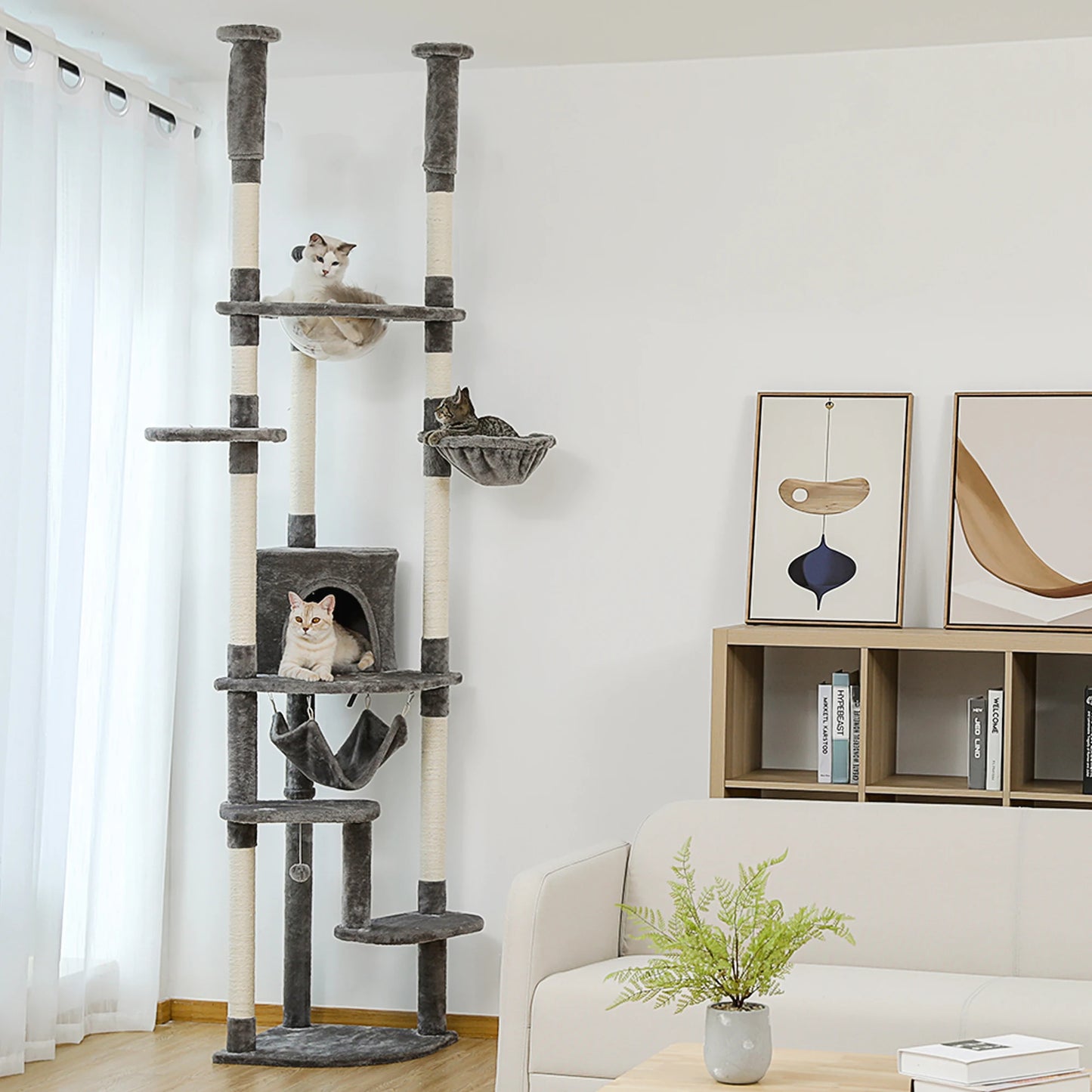 PAWZ Road Tall Floor To Ceiling Cat Tree