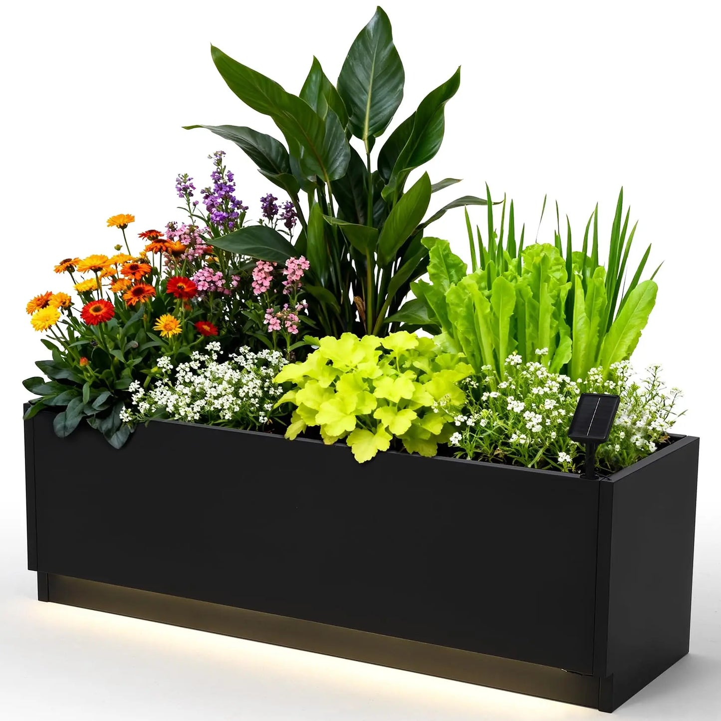HiMISS LED Metal Planter Box With Light Strips And Controller